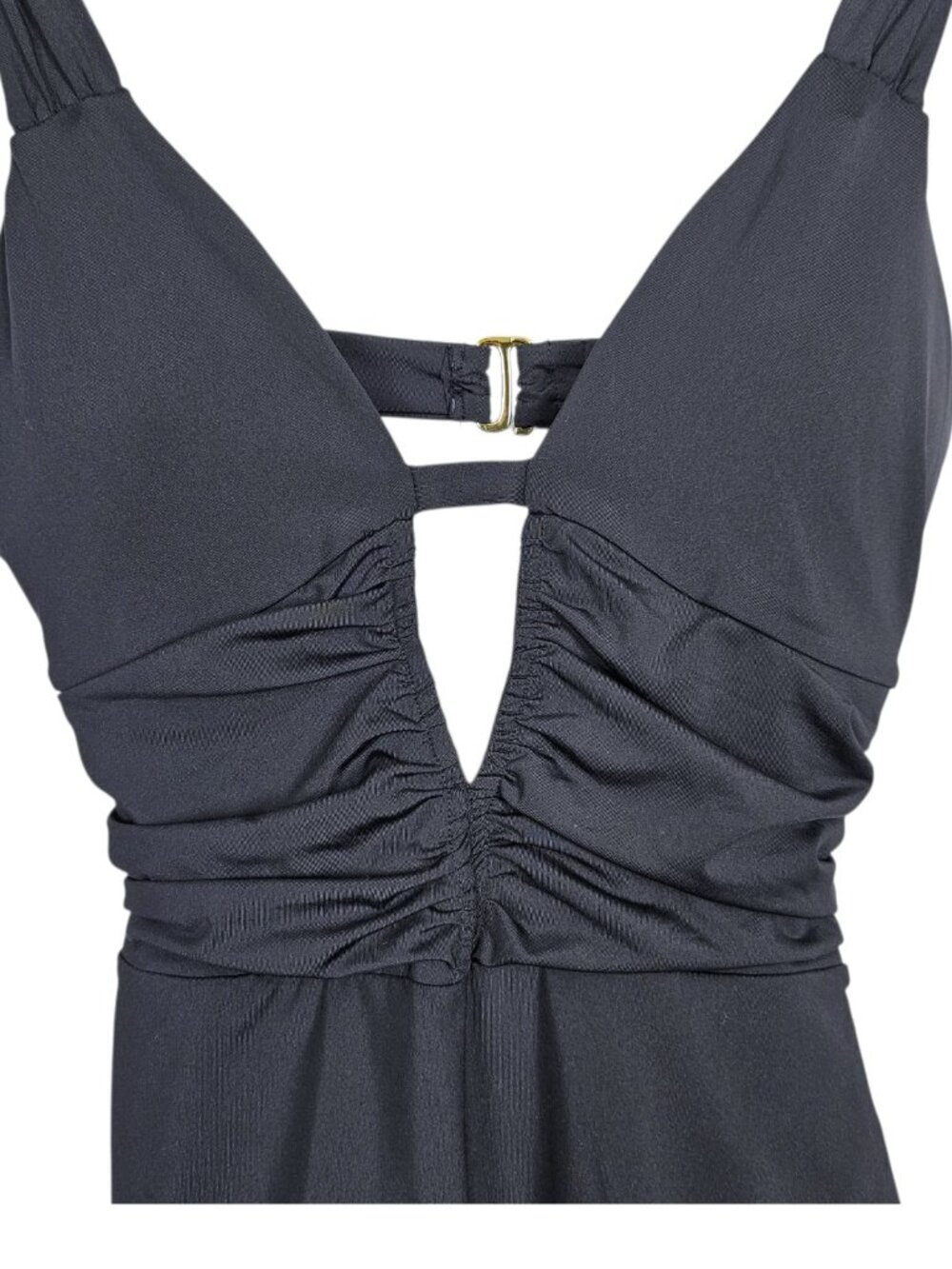 BECCA by Rebecca Virtue Garden of Eden 3D Flower One Piece Swimsuit New Black L - Picture 4 of 9